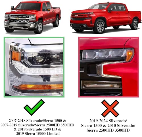 Image of COMNOVA 6 inch Running Boards Compatible with 07-18 Chevy Silverado /GMC Sierra 1500 Crew Cab; 07-19 2500 3500HD. Running Boards for Silverado Crew Cab(Including in 8 Brackets with Plastic Covers)
