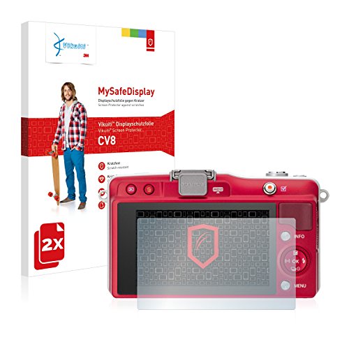 Vikuiti 2X Protector Pantalla CV8 de 3M Compatible con Olympus Pen Mini E-PM2 Película Protectora