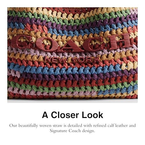 Image of COACH Brooklyn Shoulder Bag 28 in Straw