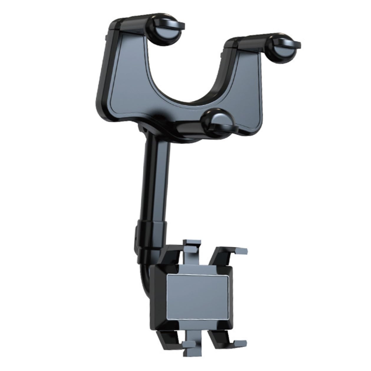 Hemobllo Supporto Auto per Cellulare da Cruscotto in Nero e Montaggio Facile Mano Compatibile con GPS e Smartphone