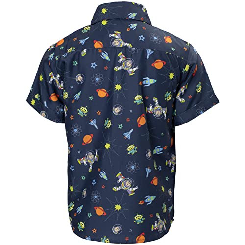 Disney Pixar Toy Story Buzz Lightyear Toddler Boys Button Down Dress Shirt 3T #TOP3