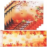 Photo Gallery bigqin 5 set tovagliette runner ringraziamento con raccolto autunnale, atmosfera color zucca e foglie d acero,1 runner da tavolo 33 * 183 cm+4 tovagliette 30 * 45 cm Photo Gallery bigqin 5 set tovagliette runner ringraziamento con raccolto autunnale, atmosfera color zucca e foglie d acero,1 runner da tavolo 33 * 183 cm+4 tovagliette 30 * 45 cm