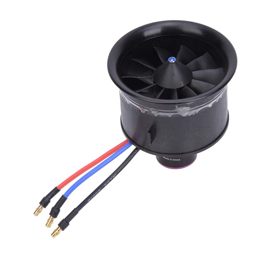 EDF 64mm 11-Blade Fan Propeller Tube with Brushless Motor for RC Remote Control Model Aircraft/Drone Accessories