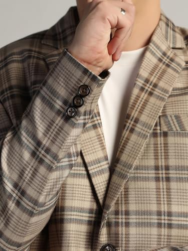 Image of TAHVO Tweed Blazer for Men - Formal & Casual Winter Wear Blazer