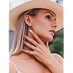 Suplight 925 Sterling Silver Heart Initial Rings for Women Capital Letter Initial Stackable Rings for Women Alphabet Letter Adjustable Heart Rings Rings Jewelry Gifts for Women - Image 3