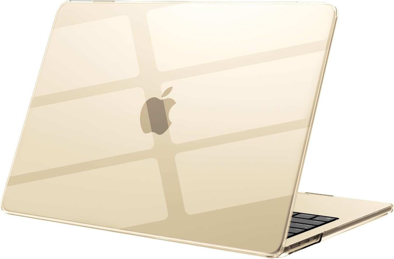Case Compatible with MacBook Air 15 inch M5 A3448 M4 A3241 M3 A3114 M2 A2941 [Matching Mac's Color], 2026 2025 2024 2023 Release, Transparent Hard Plastic Shell Cover, Starlight Clear