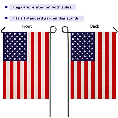 Usa Garden Flag Double Sided American Flag Garden Flag Thick Weatherproof Burlap 4Th Of July Garden Flag ​Us Garden Flag Perfect Decor For Outdoor Yard Porch Patio Farmhouse Lawn,12X18Inch #TOP2