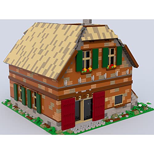 ITOP Modulares Haus Bausteine Satz, 3123+ Teile Modular Bauernhaus Building Blocks Model Kit Compatible with Lego… – Bild 6