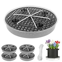 CEWROM 4 Stück Selbstbewässernder Stofftopf Untersetzer, Füße für Blumenkübel Außen, Pflanztopf Self Watering Plant Pot für Innenbereich Bonsai Außenbereich Schale Garten Pflanzkübel, 30 cm