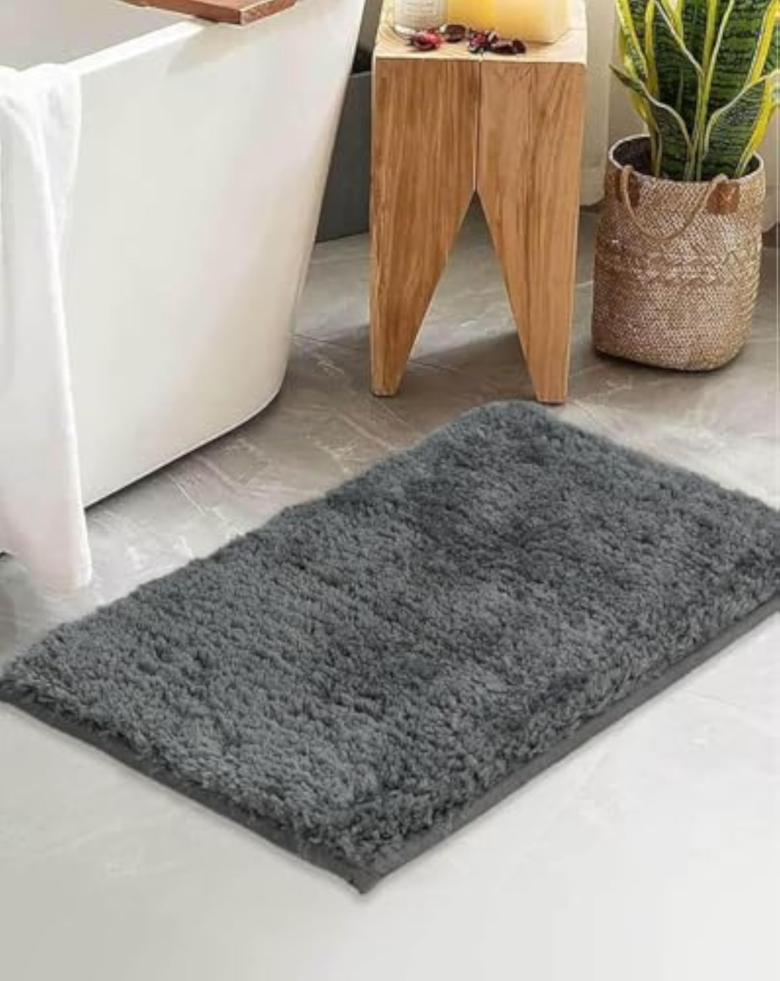 Microfiber Home Bath Mat Super Soft Non Slip