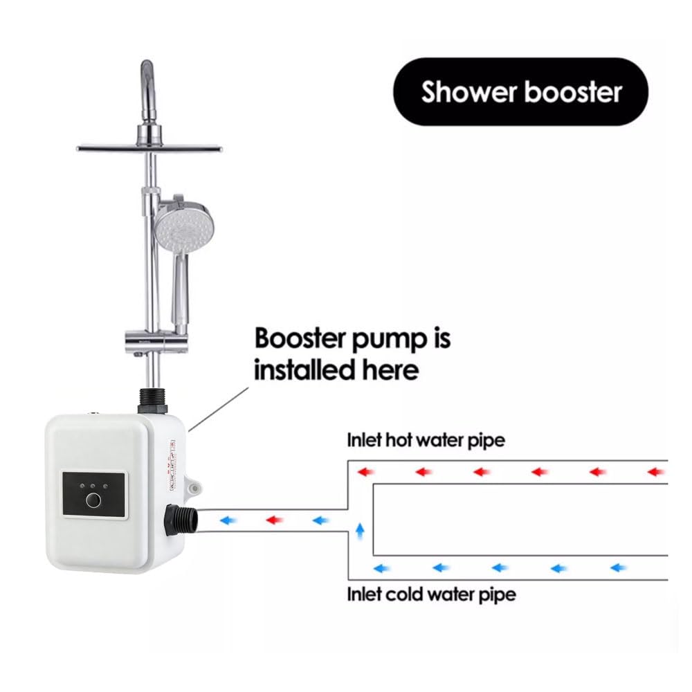 SEIWEI Pompa di aumento della pressione dell'acqua DC 24V 32L/min Doccia