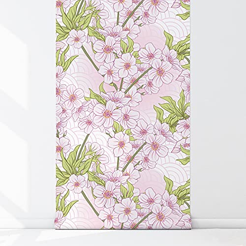Papier peint fleurs de cerisier 250x250 cm | Coloray