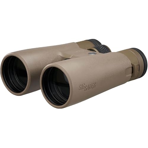 Sig Sauer ZULU4 12x50mm HD Binoculars, Fully Multi-Coated Optics, Closed Bridge, FDE, Waterproof, Fogproof (SOZ40002)