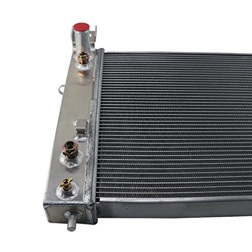 Coolingcare All Aluminum Double Oilcooler 3 Row Radiator For 1999-2011 Chevy Silverado, Gmc Sierra 1500 2500 Series V8 Engine (19" X 40" Overall) #TOP5