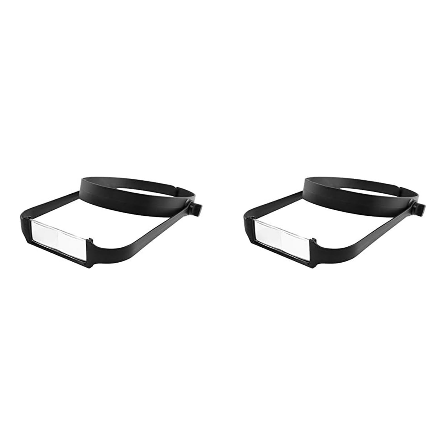 BLASHRD 2X Slimline Headband Magnifier with 8 Lenses, Assisted Repair of Head-Mounted Reading Magnifying Glass