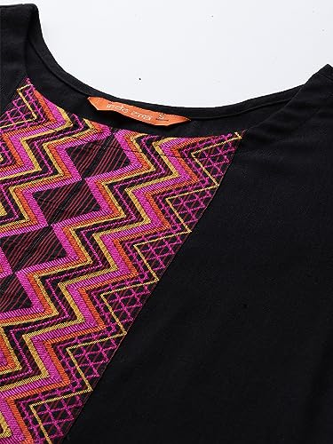 Image of INDO ERA Women's Yoke Design Cotton Blend Kurta Palazzo With Dupatta Set (KH4BK5301)
