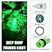 Green Underwater Fishing Light, 3 pcs / 5 pcs Deep Drop LED Waterproof Light Night Fishing Bait Lure Attractant Lamp 4.7in, 6.7in
