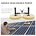 Solar Panel Cleaning Kit - Automatic Double Head Brush & Telescopic Water Fed Pole, 3.5m Lithium Battery Window Washer, Efficient Solar Panel & Glass Cleaning Tool