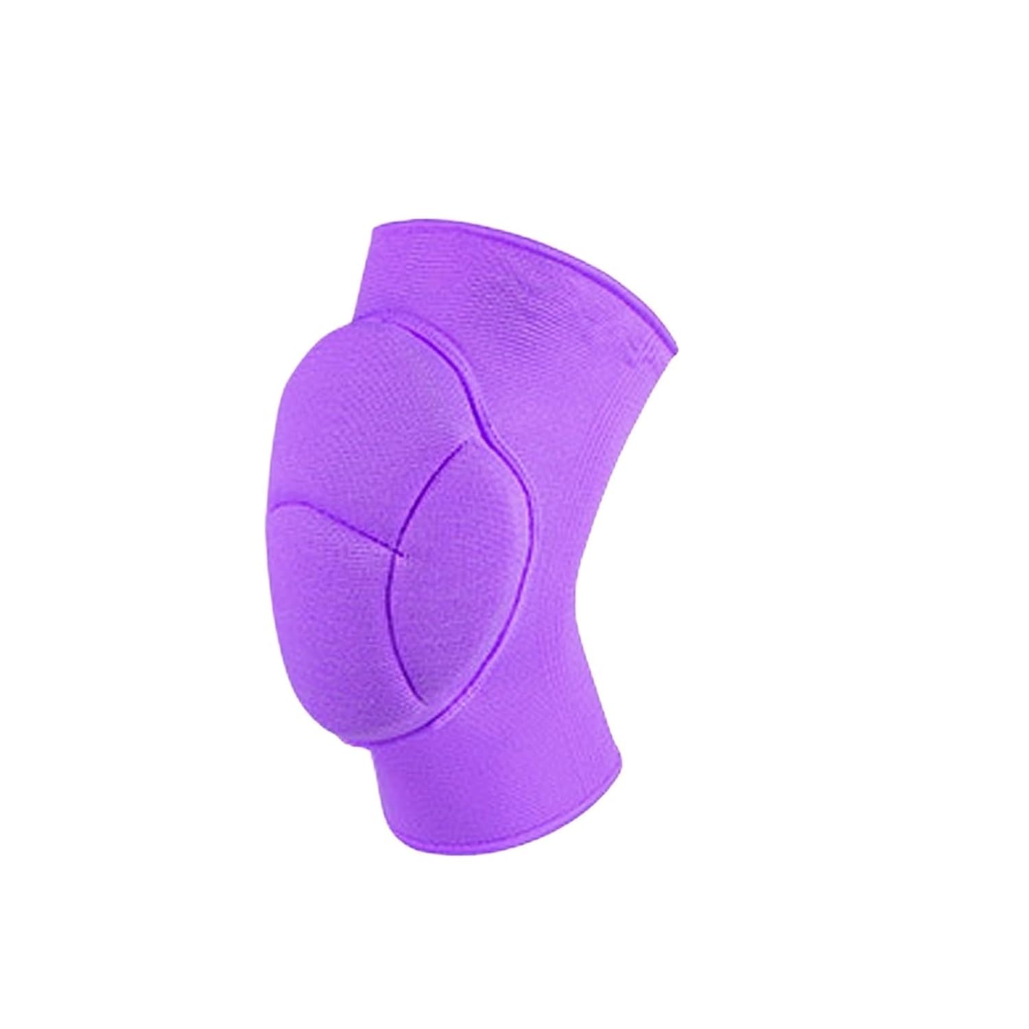 Collision Avoidance Knee Sleeve Knee Pads Thick Sponge Anti-Slip Collision Avoidance Knee Sleeve Football Jogging Wrestling Basketball Volleyball For Running Cycling Workout Climbing(Purple,L)