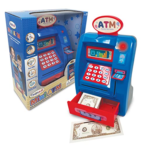 Preschool ATM Machine Savings Piggy Bank, Light and Sound, for Young Kids by Dr. STEM Toys - Used condition - US$15.43