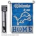 Lions Welcome to Our Home Garden Flag and Flagpole Mount