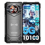 DOOGEE S200 X 5G Cellulari, 32GB + 512GB (2TB), 10100mAh/33W, Rugged 5G Smartphone, 100MP + 20MP (Vision Nocturne) + 20MP Telefono, 6,72 pollici FHD+ 120Hz + 1.32" AMOLED Smartphones Nero