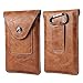 Uomo Porta Cellulare da Cintura in Pelle Marrone, Verticale Borsa per Cellulare da Cintura, 6.9" Universale Sacchetto del Telefono Borsetta Borsello con Clip da Cintura Marsupio Sportivo Portafoglio