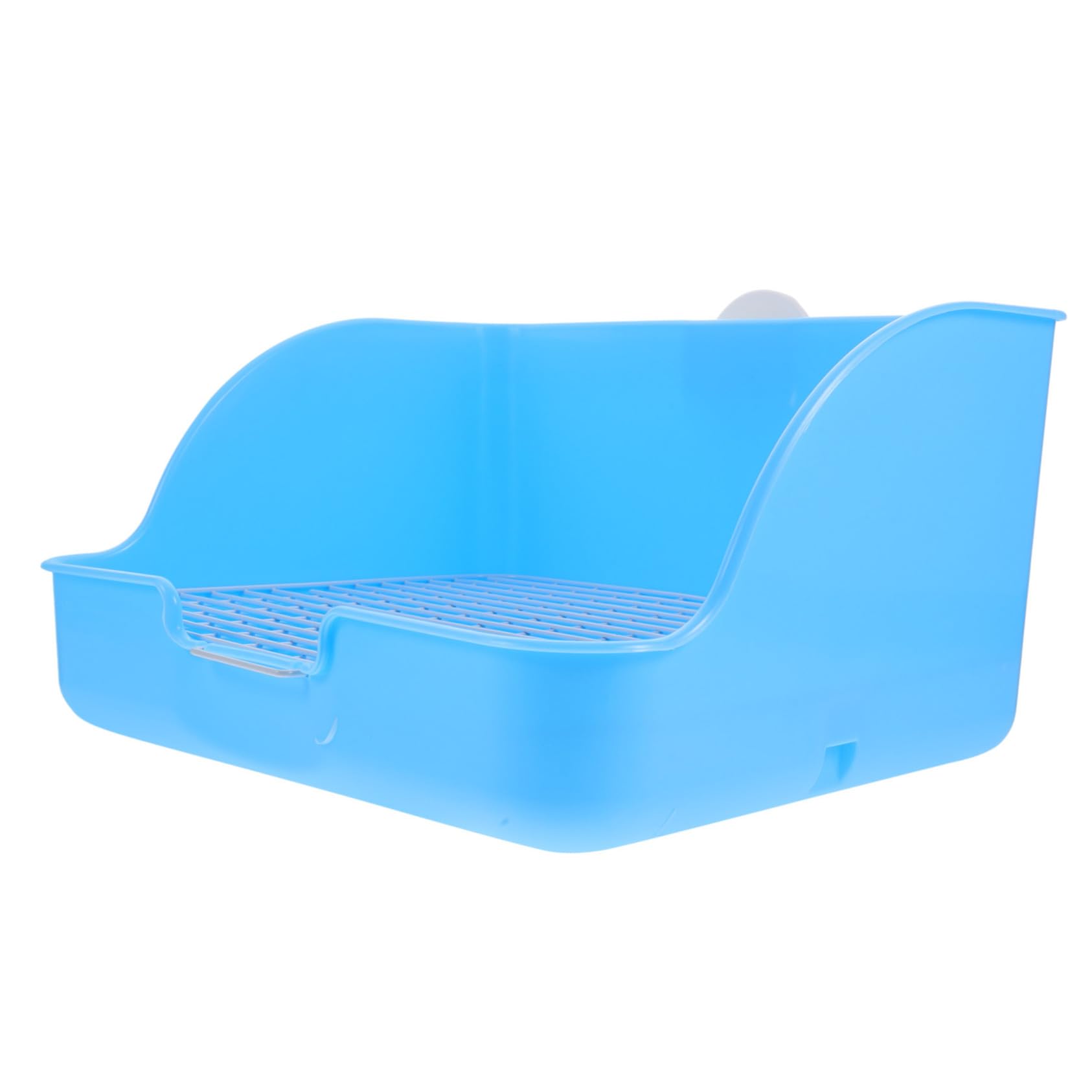 HEMOTON Pet Toilet for Indoor Use Rabbit Guinea Pig Potty Tray Durable Design Wall Equipped to Contain Litter for