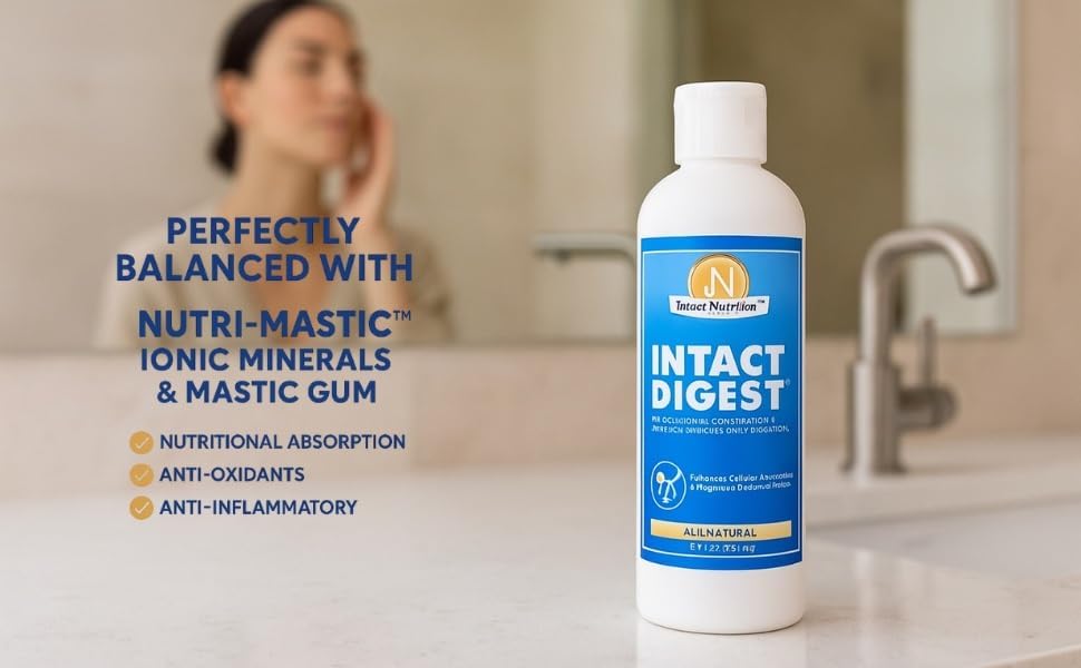 Miniatura 3 de Digestión intacta con Nutri-Mastic - Minerales iónicos y suplemento de goma mastica - Apoya la salud digestiva, absorción de nutrientes,