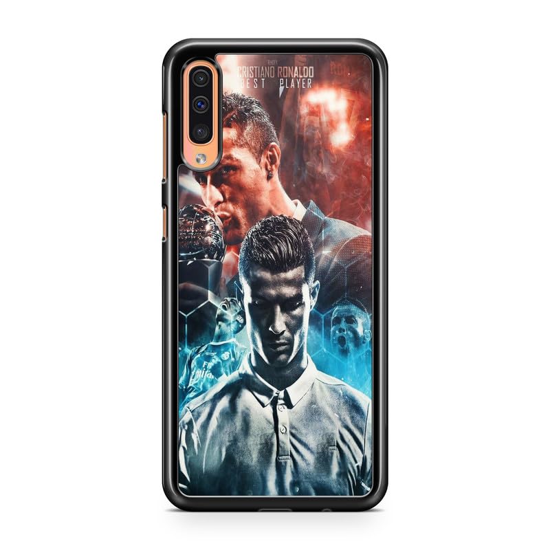 Carcasa compatible con Huawei P Smart 2019 – Cristiano Ronaldo – Estilo Europeo – Sublimación HD – Silicona Negro – Carcas‑en-Lolie