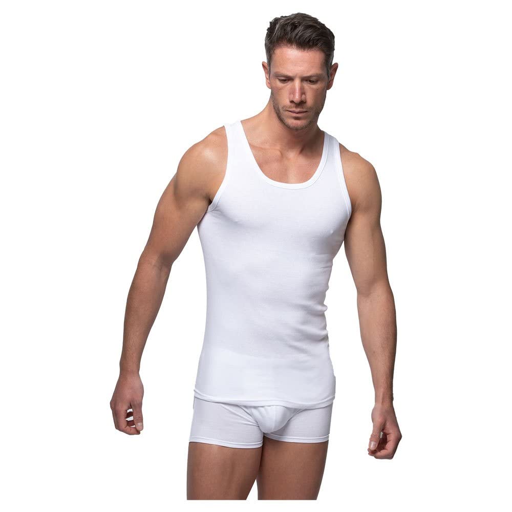 Abanderado Camiseta De Tirantes Línea Original Algodón 100% Hombre X1