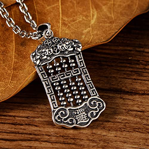 Pendentif abacus argent S925 : sublimez votre look rétro sans effort - 3