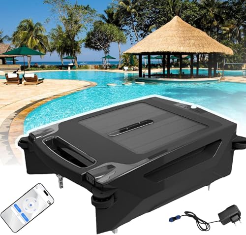 Cordless Pool Cleaner Robot - Powerful Vacuum with APP Support & Solar Charging for Efficient Cleaning of Any Pool Shape, Maximum Coverage 80㎡