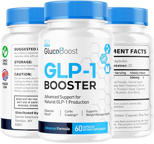Image of GlucoBoost GLP-1 Booster, GlucoBoost GLP-1, GlucoBoost GLP1, Gluco Boost GLP One, Gluco Boost GLP1, GLP One Supplement Pills, Glucoboost GLP 1 Optimizer for Women and Men, 1 Month