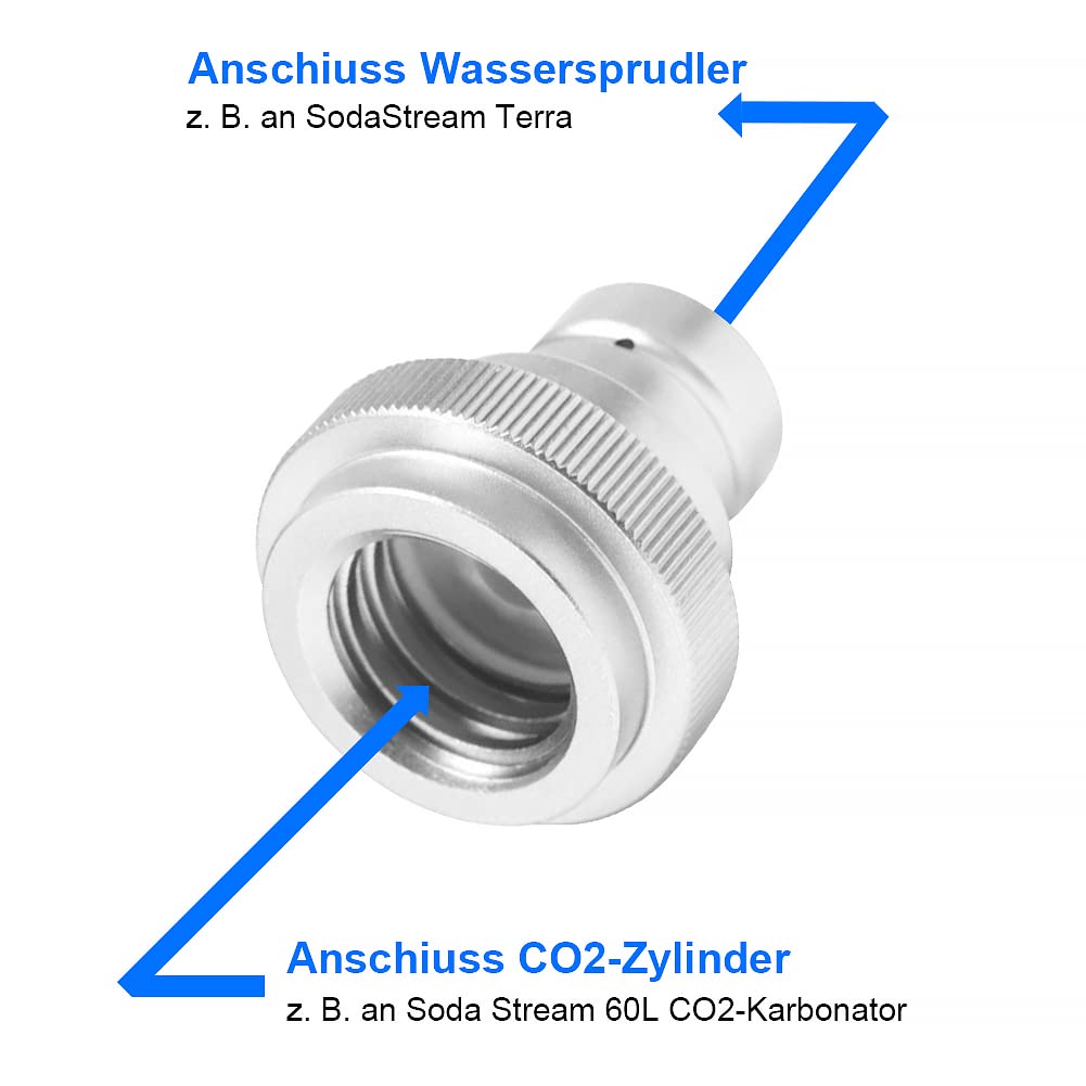Adattatore SodaStream Quick Connect Per Bombole CO2 - Filettatura TR21-4, Compatibile Con Art/Terra - Foto 9