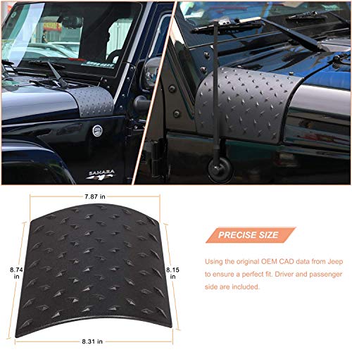 Cowl Body Armor Outer Cowling Cover Corner Guard Fits For Jeep Wrangler Rubicon Sahara Jk Unlimited 2007-2018(Pack Of 2) #TOP3
