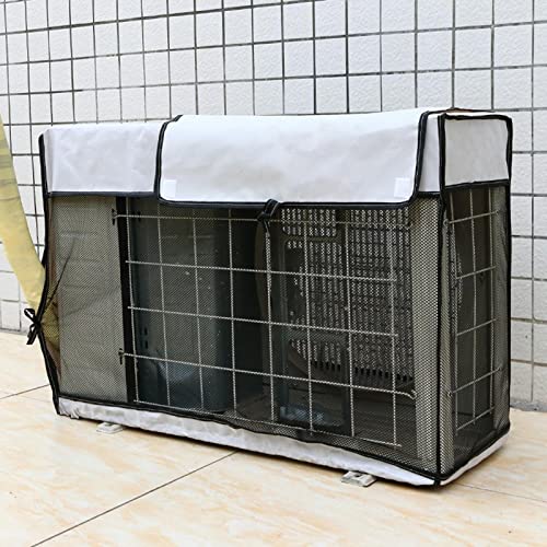 Loupsiy Klimaanlagenabdeckung- Sonnenfeste Klimaanlagenabdeckungen für Außeneinheiten, staubdichte wasserdichte AC- Abdeckung, energiesparende Außenfenster AC- Schutzabdeckung-9