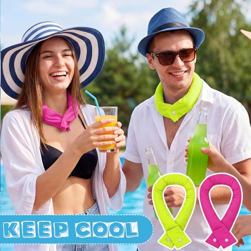Image of Geyoga Cooling Neck Wraps Cooling Scarf Wrap Bandanas for Summer Women Men Walking Riding Outdoor