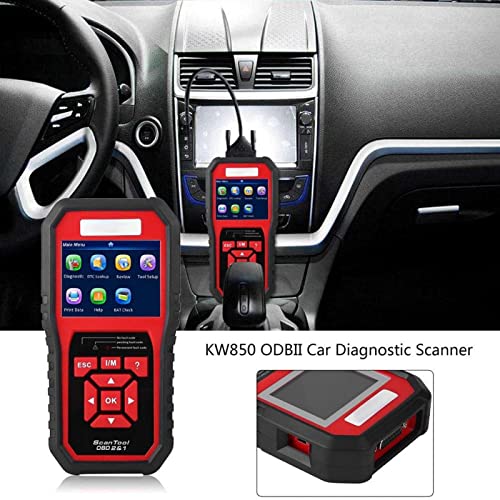 Escáner de coche KW850 OBD2 herramienta de diagnóstico EOBD lector de código de falla 5