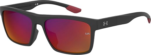 Under Armour Eyewear | Grey Lens | Black Frame | Full-Rim Rectangular Shape Branded Latest and Stylish Sunglasses | 100% U...