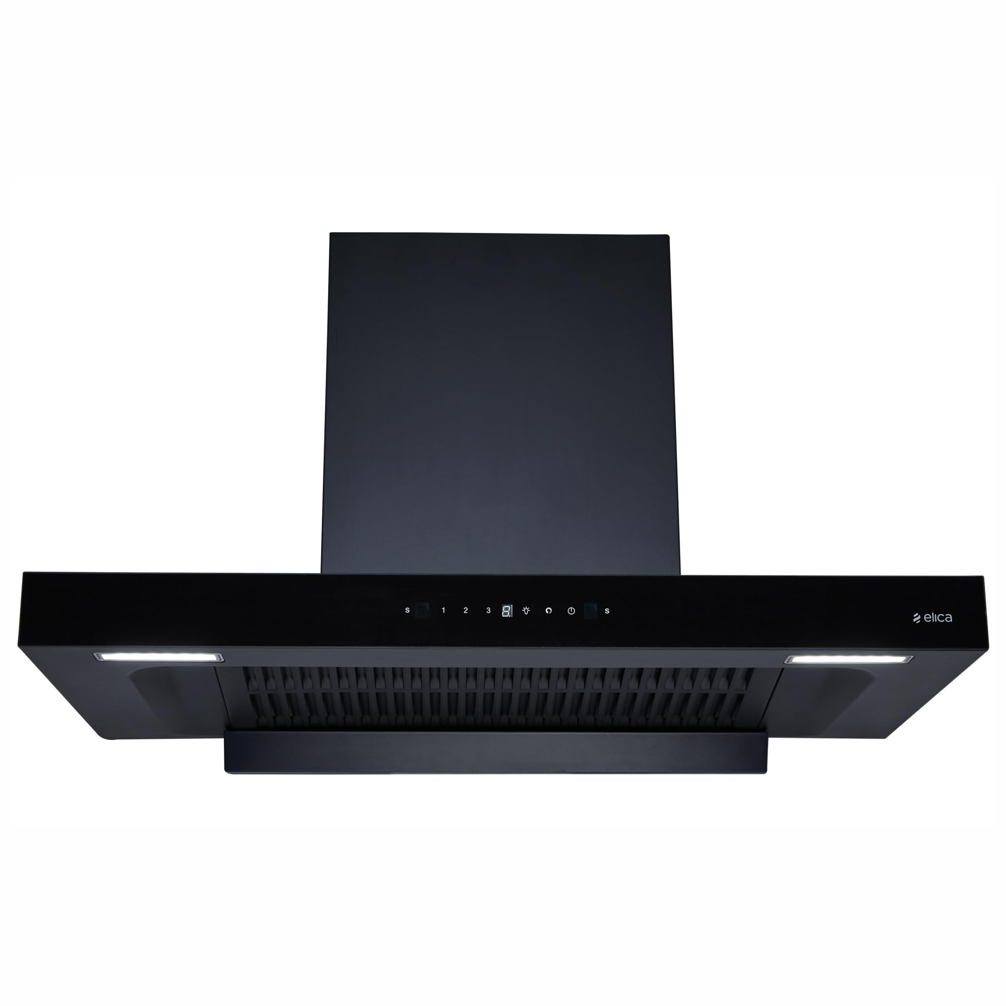 Elica 90cm 1600 m3/hr Filterless Autoclean Kitchen Chimney with FULL GRILL | 15 Years Motor & 5 Years Comprehensive Warranty | FL PLUS 900 SPT MAX HAC LTW MS NERO | Black|Touch + Motion Sensor Control