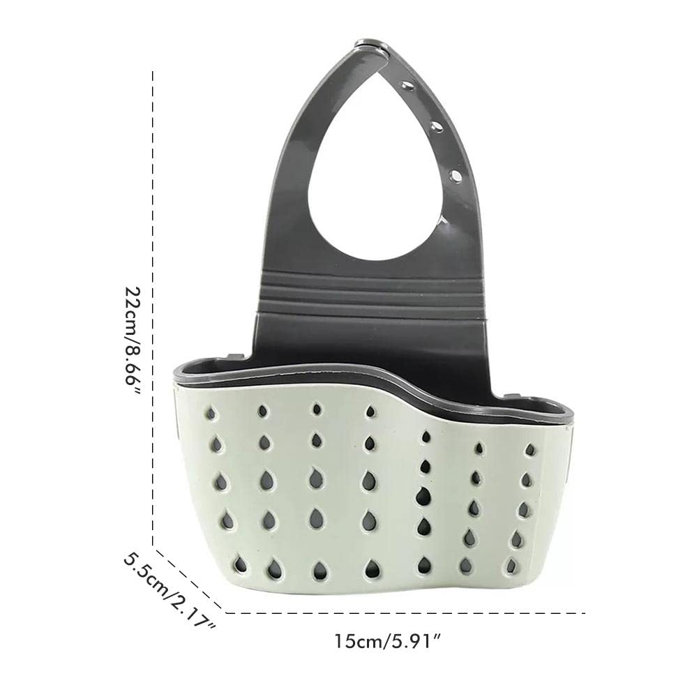 Organizer regolabile per lavello da cucina, scaffale d'attaccatura durevole