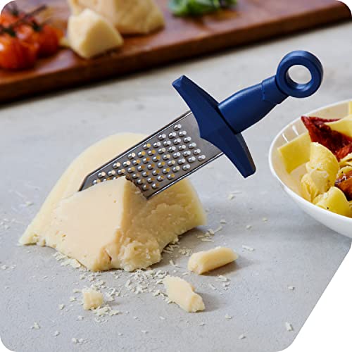 PELEG DESIGN Handheld Cheese Grater | Mini Cheese Grater Durable Rust-Proof Metal Sword-Shaped, For Cheese, Chocolate, Spices and More, Cute Kitchen Gift &amp; Funny Kitchen Gadget (Gradiator)