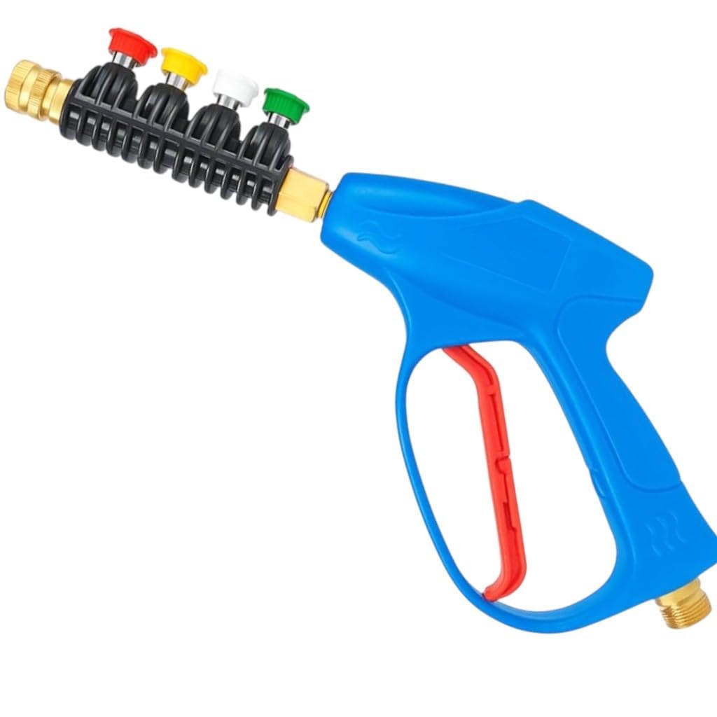 Fieldstar Professional Pressure Washer Gun with 4 Nozzle Tips | Safety Lock Trigger | 1/4-Inch Quick Connector | Heavy-Duty Spray Gun for Car, Bike & Home Cleaning | Universal Fit-image-14