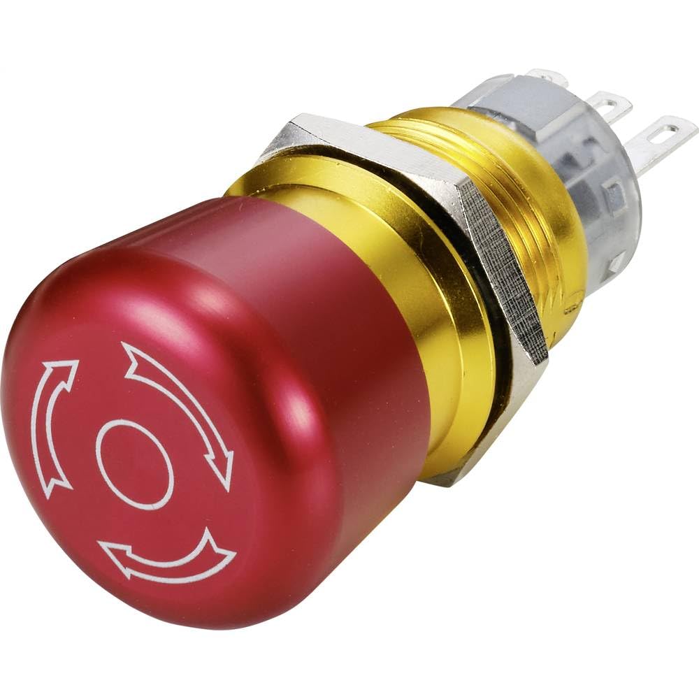 TRU COMPONENTS Not-Aus-Schalter – Öffnerkontakt, 3 A, IP65, 1 Stück (TC-9219040)