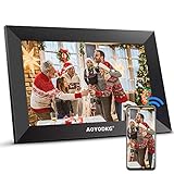 Pantalla de alta resolución: el marco de fotos digital inteligente viene con la pantalla táctil HD IPS de 10 pulgadas con la resolución de 1280 x 800 para mostrar paisajes y retratos claros y vívidos. El diseño compacto y elegante del marco hace que sea perfecto para espacios pequeños. Es una hermosa decoración en tu casa u oficina para llamar la atención de la gente por primera vez.