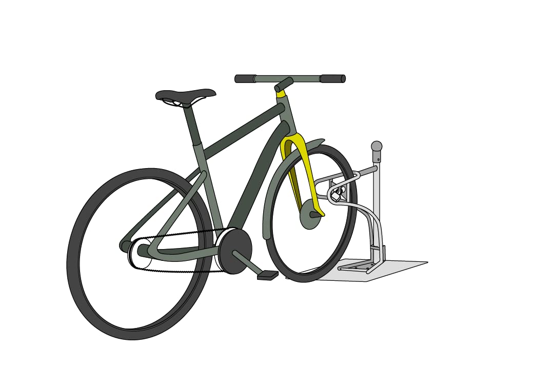 Cledo - Patinete y soporte para bicicletas. Un aparcamiento para todos. El primer elemento de estacionamiento donde se pueden aparcar patinetes, e-Scooter y bicicletas por igual