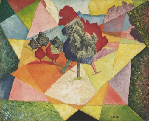Estampes de Diego Rivera Paysage stéréoscopique idée cadeau art abstrait 50x40