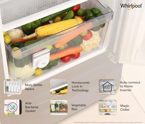 Image of Whirlpool 236 L 4 Star Frost Free Inverter Direct-Cool Single Door Refrigerator (Auto-Defrost, Intellisense Inverter, 260 IMPRO PLUS ROY 4S WINE Breeze-Z)