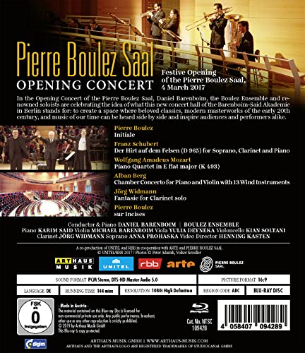 Pierre Boulez Saal un concierto inolvidable de Berlín 2017 en Blu-ray para emocionar 4